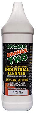 Organic Orange TKO - Stain remover, Floor cleaner, Degreaser, Glass cleaner, Multi Purpose Citrus Cleaner, Deodorizer, Stain Remover, Pet Safe, Non Toxic (64oz)