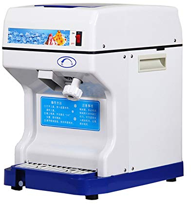 CGOLDENWALL Commercial Automatic Ice Shaver Ice Crusher Stainless Steel Electric Ice Chopper Smoothies Machine Ice Crushing Machine