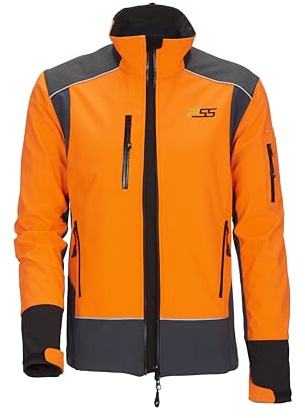 PSS Softshelljacke X-treme Shell Orange/Grau Größe 3XL