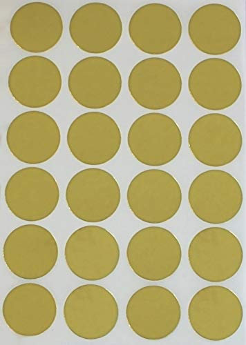 Sticker Metallic Gold 25 mm runde Etiketten – 2,5 cm Klebepunkte 600 Stück von Royal Green