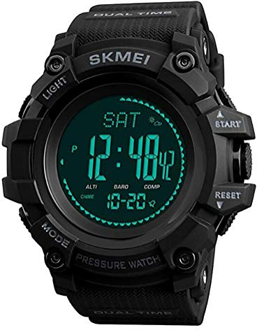 LOVOVR Inteligente, reloj con altímetro / barómetro / termómetro / Brújula / Pronóstico del Tiempo Beige