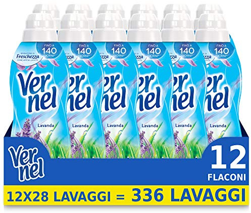 Vernel Lavendel-Weichspüler, duftend, intensive Frische und Weichheit, 12 Flaschen
