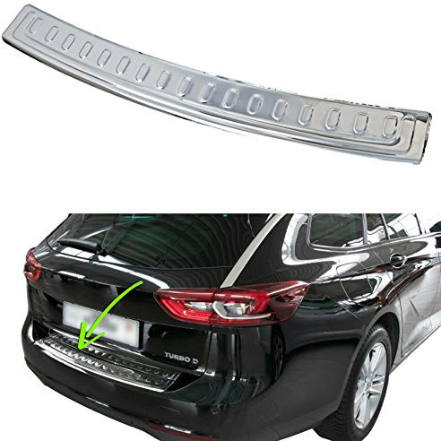 Pare-chocs arrière valable pour OPEL INSIGNIA B SPORTS TOURER | depuis 2017+ en acier inoxydable chromé Protection pour bord de coffre de chargement