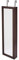 Amazon Basics Portagioie da parete o da appendere Rettangolare, 2 specchi per il trucco, Marrone scuro, 4.72 L x 13.78 W x 47.2 H (12 x 35 x 120 cm)