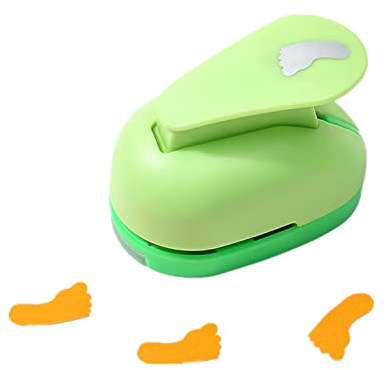 ODETOJOY Handheld-Stanzer für Scrapbooking und Gravur, Album, Karten, Papier, Basteln, Locher mit Form (Fuß)