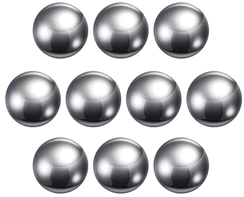 sourcing map 10pcs 25mm Carbon Steel Bearing Balls Precision Polished
