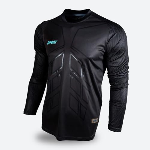 Rinat Camiseta de Portero de Fútbol Brave, Negro, Adulto, Unisex, Talla AL (Grande)