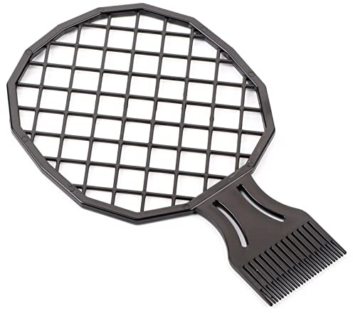 Cepillo de Esponja de Ondas Afro, Raqueta de Pelo de 2 en 1 Rizos para Hombre, Peine Afro Rizado, Peine de Pelo de Hojalata, Peluquería y Cuidado del Cabello