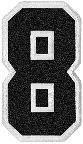 Taktiska siffror lapp broderat märke applikation fästanordning krok och ögla emblem - åtta