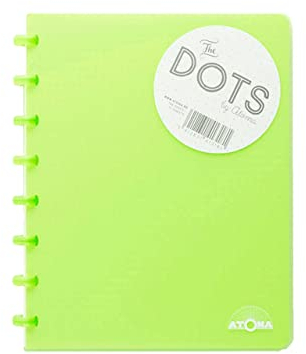 ATOMA Notizbuchsystem - Dots - A5 - grün