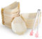 TYFYH 200 Piezas Cuenco Madera Desechables, Cuencos Aperitivos Desechables, Cuencos de Madera, Ecológicos y Biodegradables, Platos de Bambú - para Comida con Dedos Salchichas de Curry Patatas Sushi