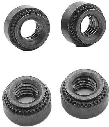 100 Stück M2 M2.5 M3 M4 M5 M6 M8 Einpressmutter Presseinsatz Nietmutter Nutsert Nietplatte 0,8–3,2 mm (Color : Steel, Size : M5-0 slab 0.8mm)