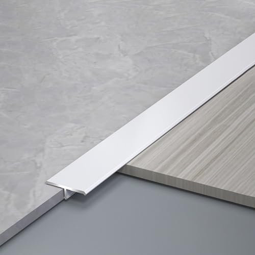 Listones de transición al suelo Tira de transición de madera a baldosa de 25 mm de ancho, 40 80 100 120 170 210 pulgadas Tira de Transición para Cocina Sala de Estar, Impermeable Piso Mat Edge Banding