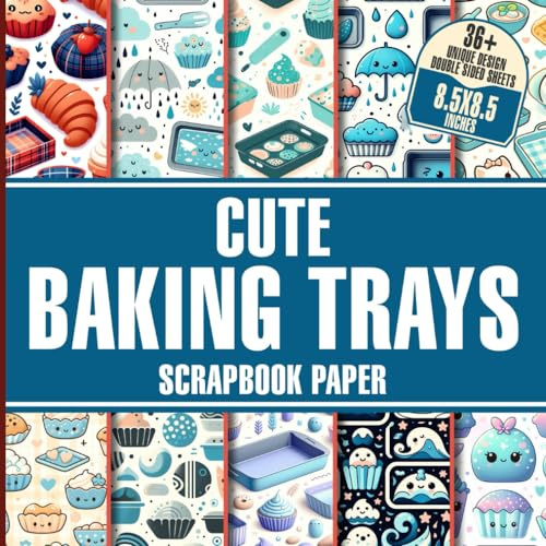 Cute Baking Trays Scrapbook Paper: 36+ Unique Pansy Designs for Crafting, Journaling, Scrapbooking, and DIY Projects