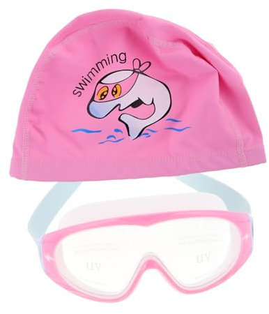 SKISUNO Kinder Schwimmbrille Satz Mit Badekappe Brillen Für Kinder Hochauflösende Gläser Mit Antibeschlag-funktion
