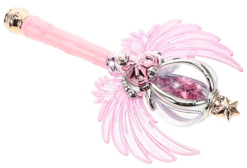 TOYANDONA Zauberstab Der Prinzessin Prinzessinnenstäbe Partygeschenke Geburtstagszubehör Für Mädchen Feenhaftes Spielzeug Zauberstab Leuchtet Auf Zauberstäbe Elektronisches Bauteil Rosa