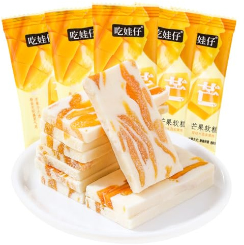WSYLS Snacks au gâteau éponge Saveur fraise et mangue (Saveurs mélangées,30 paquets)