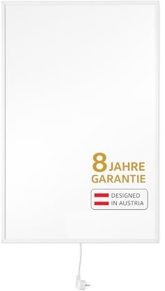 heatness Infrarotheizung mit 450Watt 60x90cm - individuell Einsetzbar (Wandheizung, Deckenheizung oder als Standgerät) für bis zu 10m² (ohne Thermostat)