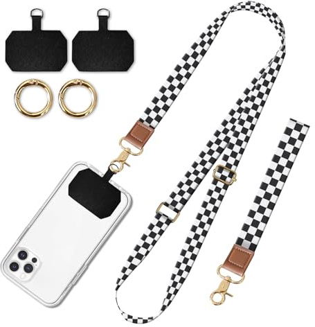 BeauBeast Cell Phone Lanyard Adjustable Crossbody Strap, Cute Phone Neck Wristlet Wrist Strap Patch for Keys Case Accessories