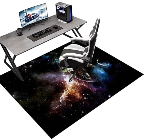 Gaming Stuhl Unterlage Bodenschutzmatte für Hartböden 120 x 140 cm Bürostuhl Bodenschutzmatte Unterlage Schutzmatte und Schreibtischstuhl Unterlage Bürostuhl Matte für harte böden parkett rollstühle