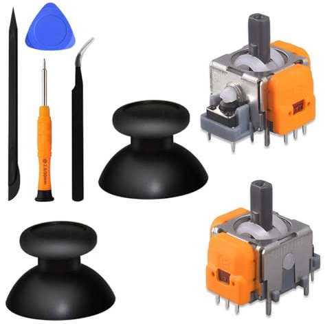 NOLOWY Joysticks de jeu de rechange analogiques 3D pour manette P5 3ème contrôleur effet Hall 3D analogique Stick de réparation