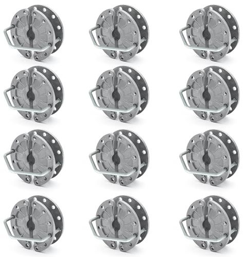 Tensor eléctrico de acero galvanizado para vallas, dispositivo tensor de alambre para jardín, hogar, valla y pasto, resistente, 12 piezas para una máxima durabilidad