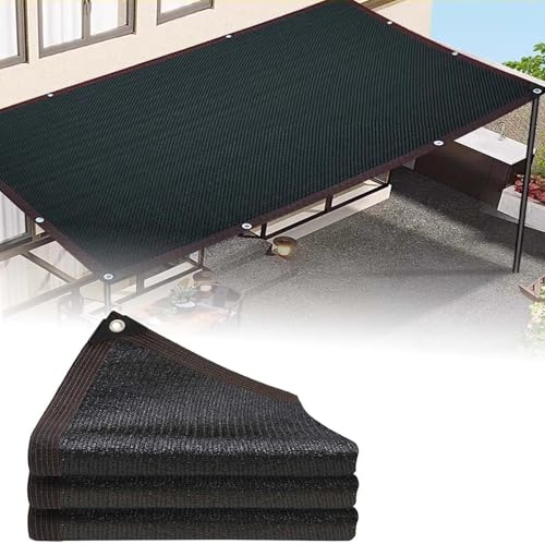 Tenda parasole per esterni per patio e giardino, 6 x 15 m, vela ombreggiante con occhielli, protezione UV, copertura per pergola, impermeabile, per uso esterno