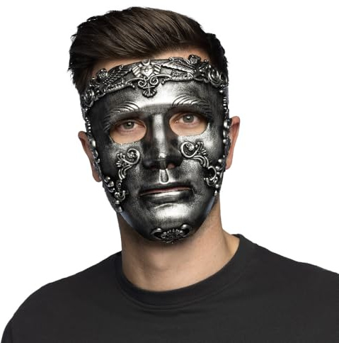 Boland - Antike Maske Fabius | Gesichtsmaske für Halloween, Karneval, Cosplay und Mottoparty, Römer, Kaiser