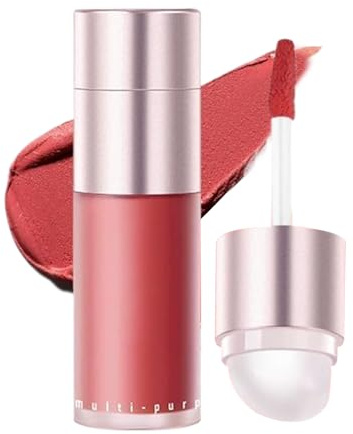 Dubbulon Barra De Maquillaje,Stick Rubor Iluminador Sombra De Ojos - Pintalabios Mate Cosméticos Maquillaje Rostro Para Mujeres | Ojos Labios Escuela Oficina Viaje Fiesta Cumpleaños