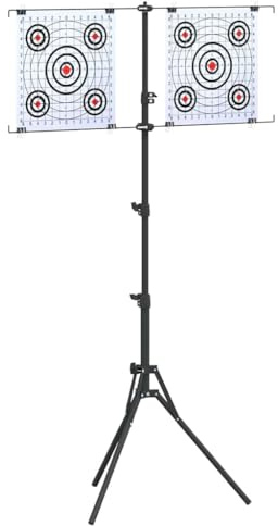 Generico Supporto per Bersaglio Altro Nero 82.5 x 51 x 150 cm Acciaio,Articoli Sportivi,Ricreazione all'aperto,Caccia e tiro a Segno,Accessori per tiro a Segno e poligono,Bersagli-42013606