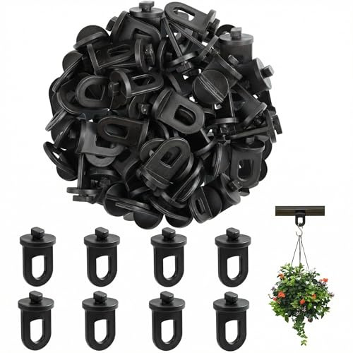 50 Clips para Invernadero, Clips Plantas, Abrazadera para Invernadero, Accesorios para Invernadero - Alta Capacidad de Carga, Dispositivos para Colgar Invernaderos, para Colgar Plantas