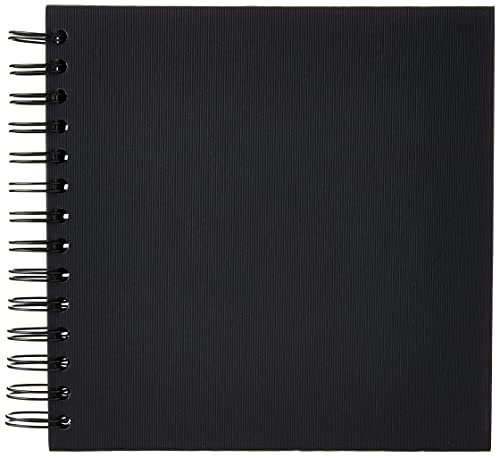Rossler Soho - Album per fotografie con spirale, dimensioni: 180 x 180 mm, 30 fogli nero
