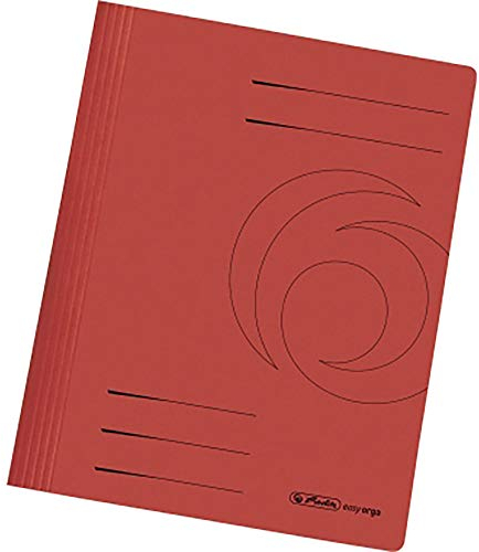 Herlitz 10902476 Schnellhefter Easy Orga, Manilakarton, rot