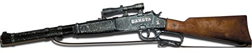 NET TOYS 100 Schuss Dakota Gewehr 640 mm schwarz-braun Cowboy Flinte Western Waffe Sheriff Schießeisen Texas Spielzeuggewehr