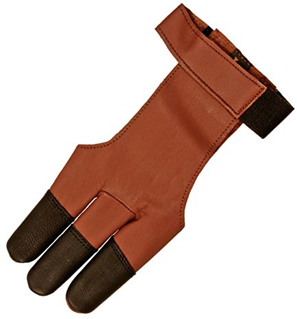 elToro Traditioneller Schießhandschuh Tradition (Braun-Schwarz) Bogenschießen (M)