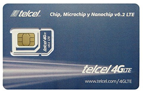 KEEPXYZ Telcel Mexico Prepaid SIM Card with 4GB Data and Unlimited Calls and SMS Universal SIM