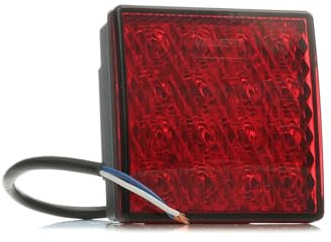 HELLA Valuefit 2Ne 357 029-041 Feu Antibrouillard Arrière - Led - 12V - Montage Encastré - Couleur Du Voyant: Rouge - Câble: 260Mm - Fiche: Extrémités De Câble Ouvertes - Arrière