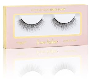Icona Lashes False Eyelashes Pack - Fake Eyelashes Extensions - Soft, Fluffy Falsies with Tapered Ends & Professional-Grade Band - Handmade, Vegan, Reusable - Natural Black - Love Story