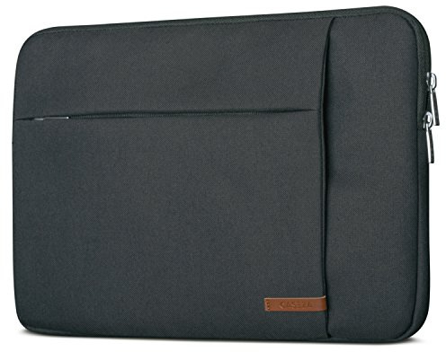 Housse Ordinateur Portable 14 Pouces MacBook Pro 15 Anthracite - CASEZA London Sac pour Notebook 14, MacBook Pro 15, Dell XPS 15 & + – Sac à Main pour PC Ultrabook résistant à l’Eau avec 2 Poches