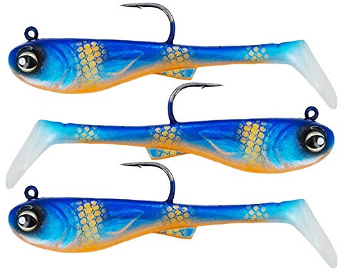FISHN® GRUMPYbaby Gummifisch Set - Gewicht: 13g, Länge: 11cm - Extreme Schwimmaktion, Angelköder zum Hechtangeln, Softbait, Swimbait, hohe Fangkraft, Hecht (3 Stück)