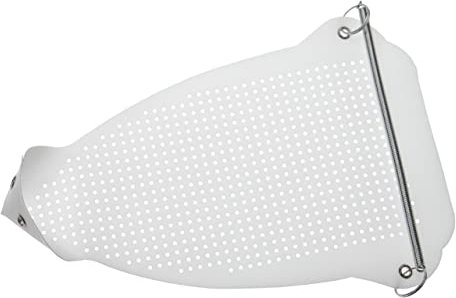 vhbw Universal Bügeleisensohle Textilschutzsohle Bügelschuh Antihaft-Bügelsohle Anti-Glanz-Sohle für Bügeleisen Bügelstation - (Weiß, Stärke: 0.5 mm)