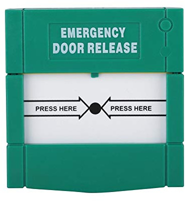 Rompere l'allarme antincendio di vetro Interruttore di apertura della porta di emergenza Interruttore di comando Interruttore di accesso, uscita di emergenza Uscita serratura per controllo accessi