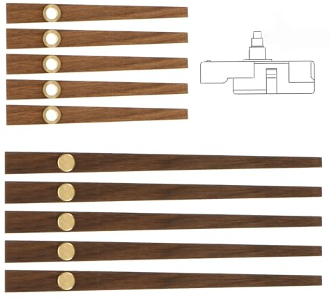 FOMIYES 5sätze Holzzeiger Für Uhrwerk Uhrzeiger Aus Holz Diy-uhrenzubehör Uhrzeigerplatte Uhrwerkteile Zum Reparieren Und Ersetzen