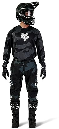 Fox Racing 180 BNKR Motocross Jersey, Black CAMO, X-Small