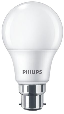 Philips CorePro LED GLS A60 Light Bulb 4.9W 40W Equivalent B22 Bayonet Cap Very Warm White 2700K RA90 High Colour Rendering Energy Saving LED Lamp for Home Indoor Lighting UK