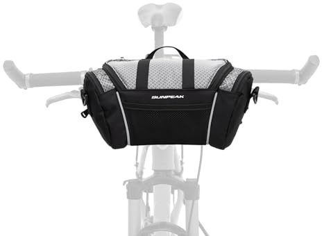 Sunpeak Bike Front Handlebar Bag 5L Capacity Waterproof Cycling Accessories Pack Bicycle Front Storage Bag for MTB Moutain Road Bicycle Basket