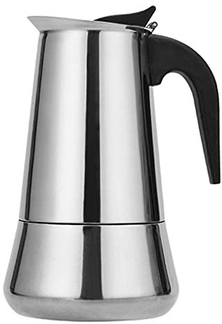 OQHAIR Cafetera clásica Cafetera Italiana de Acero Inoxidable 304 Olla Moka Fácil de Limpiar Adecuada para cocinas de inducción de Fuego Horno de cerámica y Estufa de Gas 100 ml (450 ml)