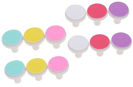 TOYANDONA 12 Cuscinetti Ricambio Limette Elettriche per Unghie Bambino Bambina, Carta Abrasiva Sicura, per Cura Unghie Bambino Bambina e Regalo Shower