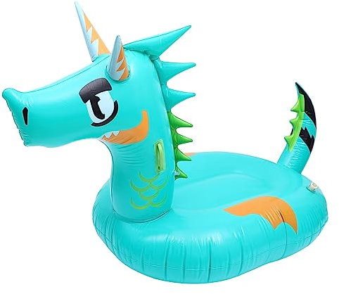 ibasenice Adult Floating Bed Inflatable Dragon Swimming Mat for Pool Inflatable Swimming Buoy