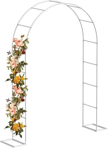 WEKONUMEX Arco de Jardín de Metal Fuerte, Rosal trepador Grande, Planta Decorativa for Jardines(Green,W1.8M*H2.2M)